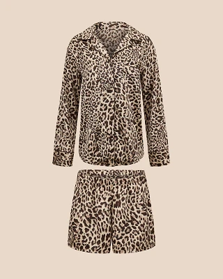 Brown Animal Print Sammi PJ Set Still 2