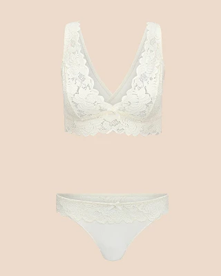 Egret Signature Lace Unlined Bralette Still 2