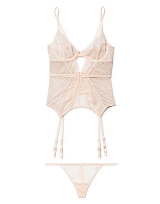 Pastel Rose Tan Lynn Bustier Still 1