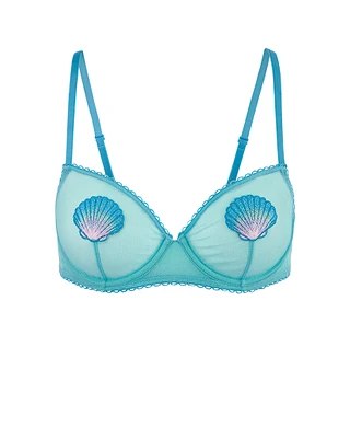 Blue Novelty Print Alyshia Unlined Bra Still 2