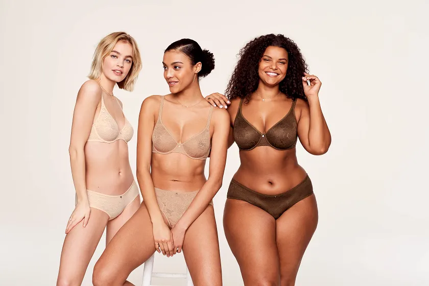 Celestine Dark Brown 4 Unlined bra bundle Model 3