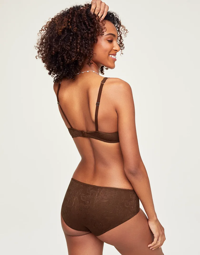 Celestine Dark Brown 4 Unlined bra bundle Model 4