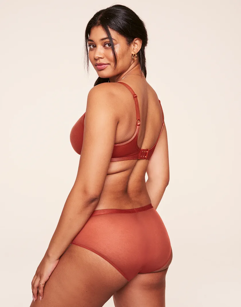 Fallon Dark Red 2 Contour bra bundle Model 5