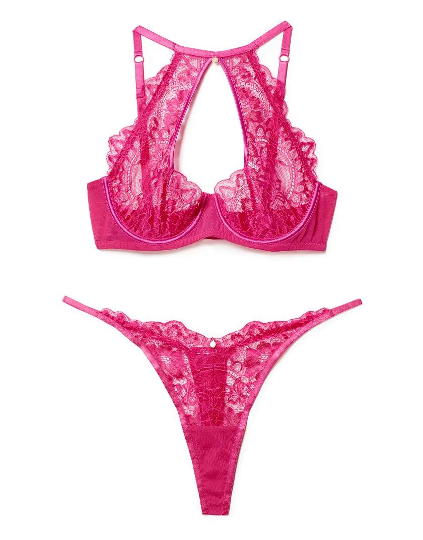 Talulah Dark Pink 2 Unlined bra bundle Still 4