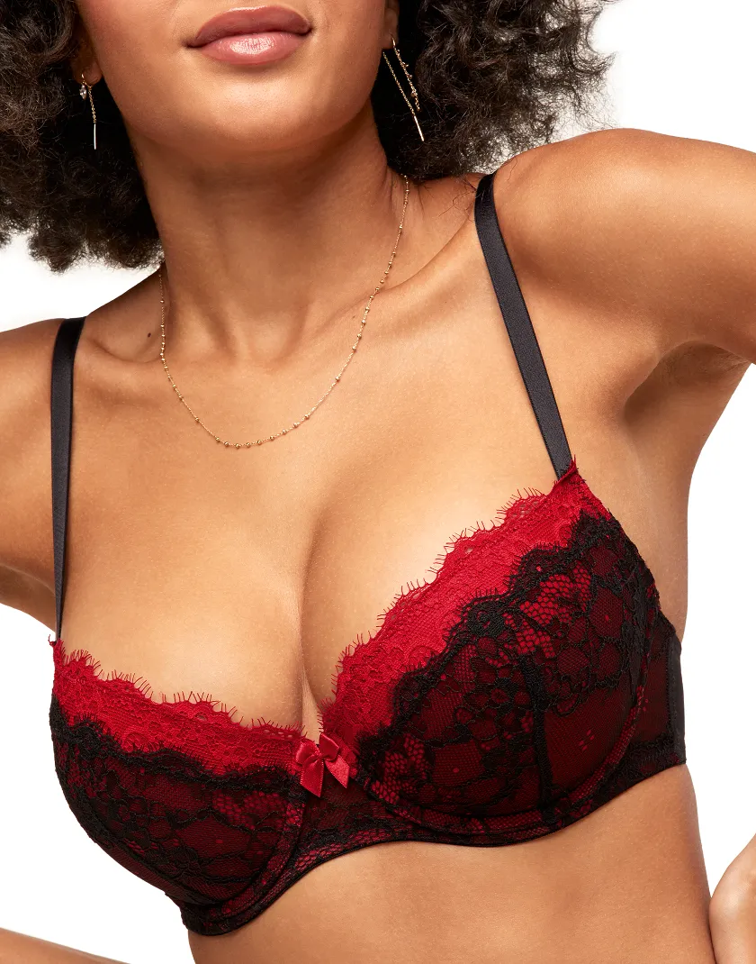 Emanuelly Black 4 Push Up bra bundle Model 1