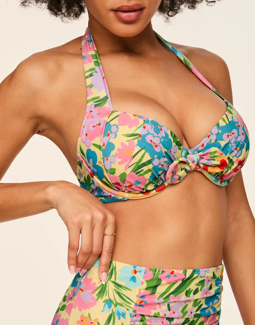 Shelby Floral Orange 2 Contour swimwear bundle Model 4