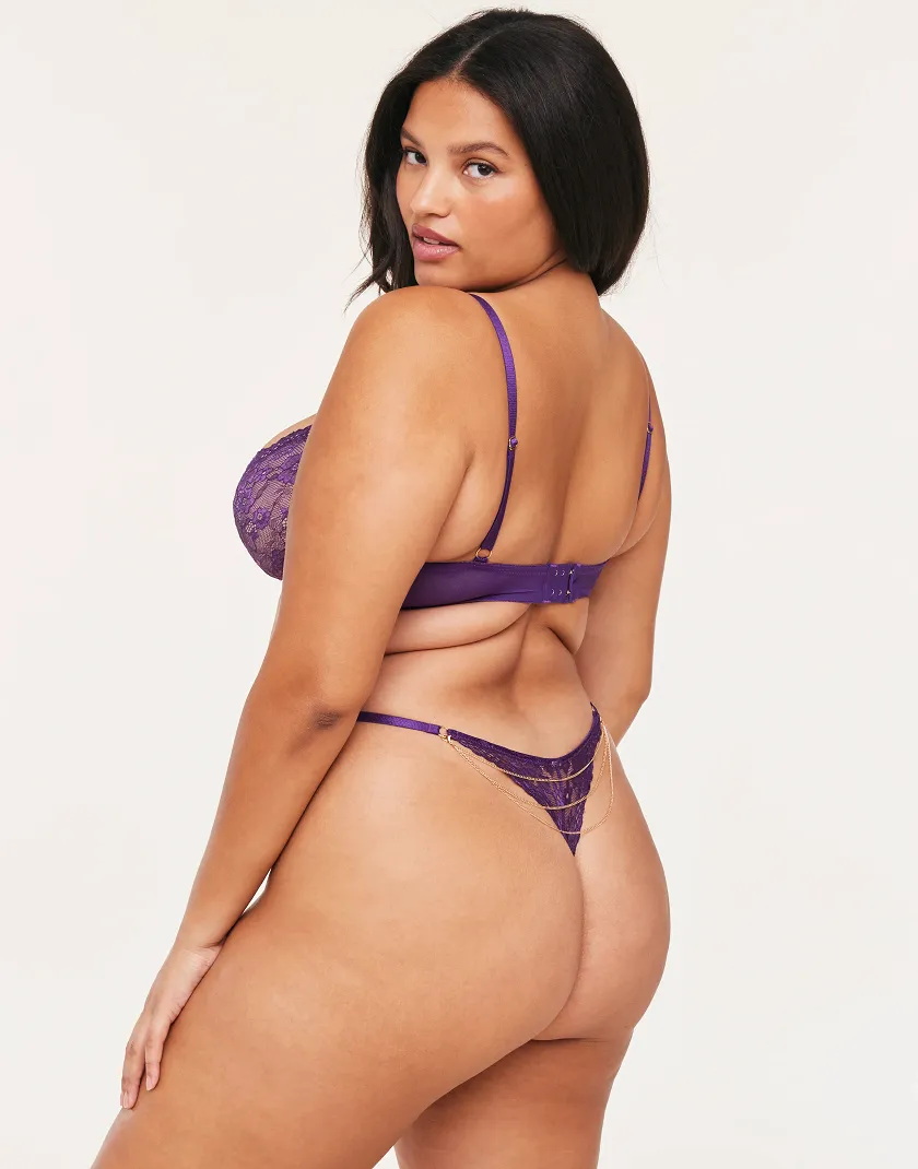 Elyza Dark Purple 2 Unlined bra bundle Model 5