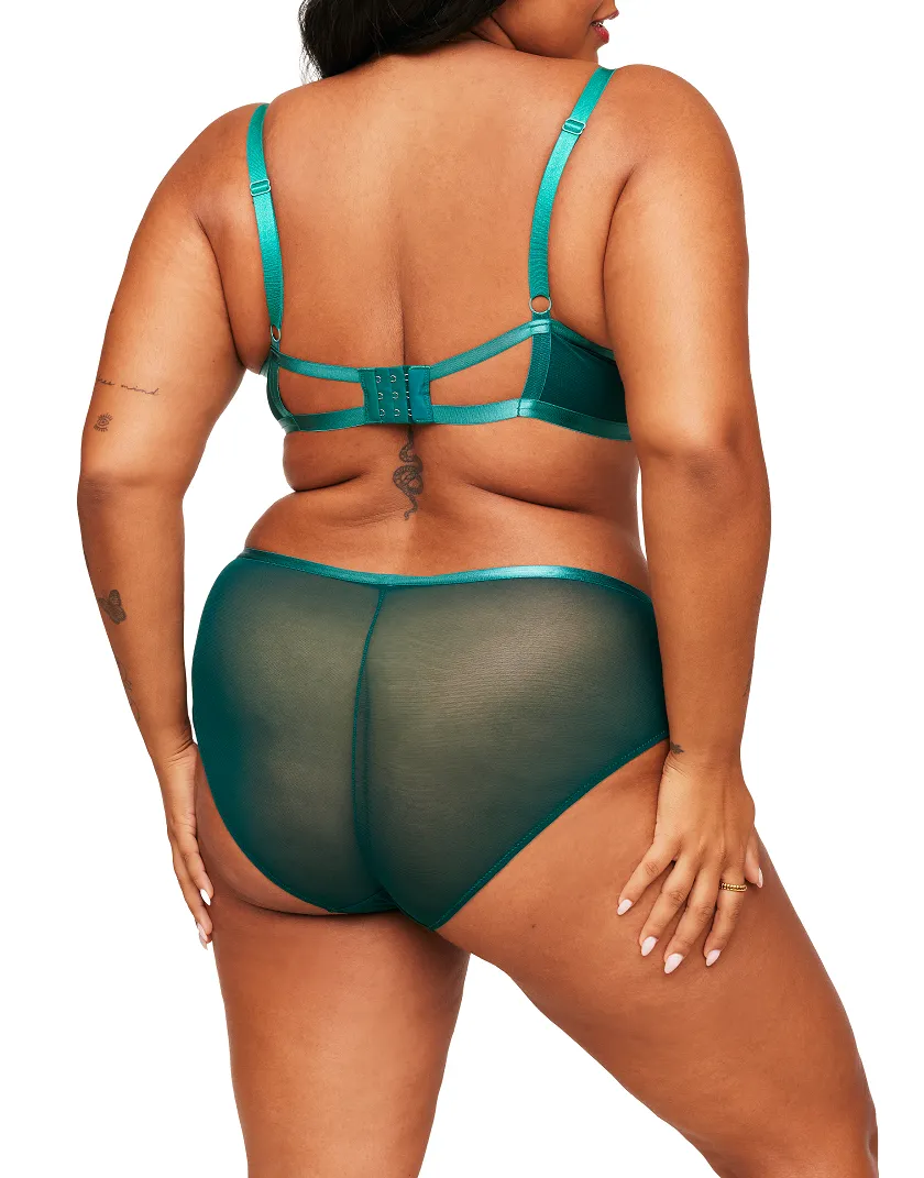 Emilie Floral Green 2 Unlined bra bundle Model 7