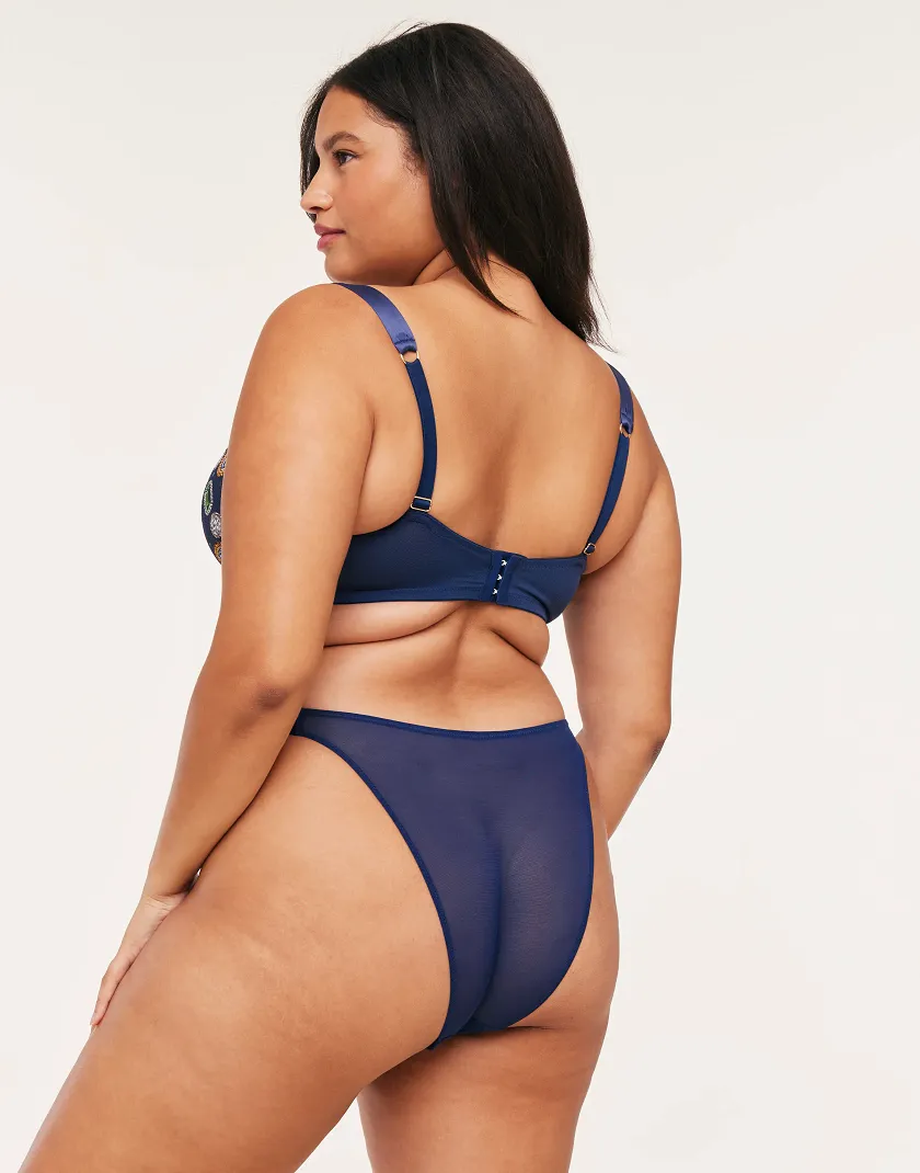 Dianna Novelty Blue 2 Lightly Lined bra bundle Model 5