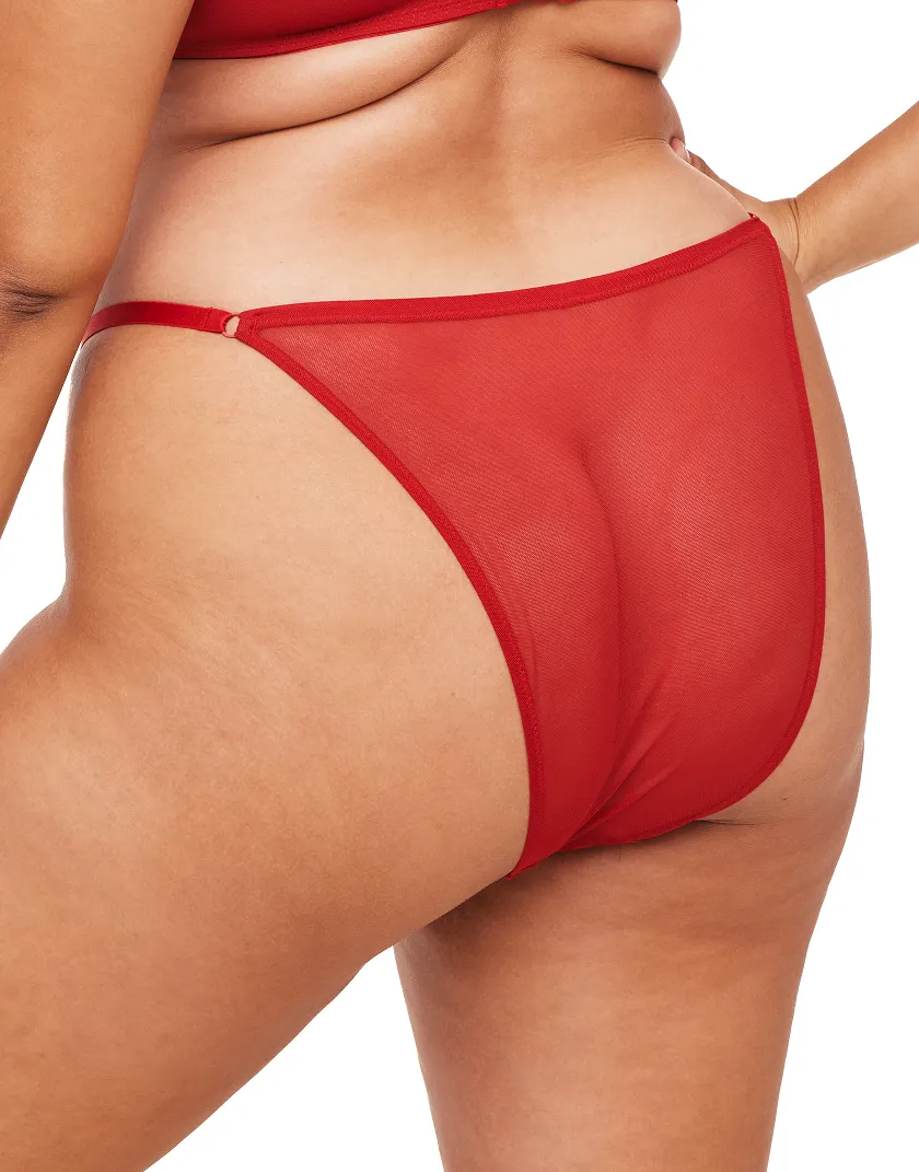 Bettie Brazilian Dark Red panty bundle Model 2