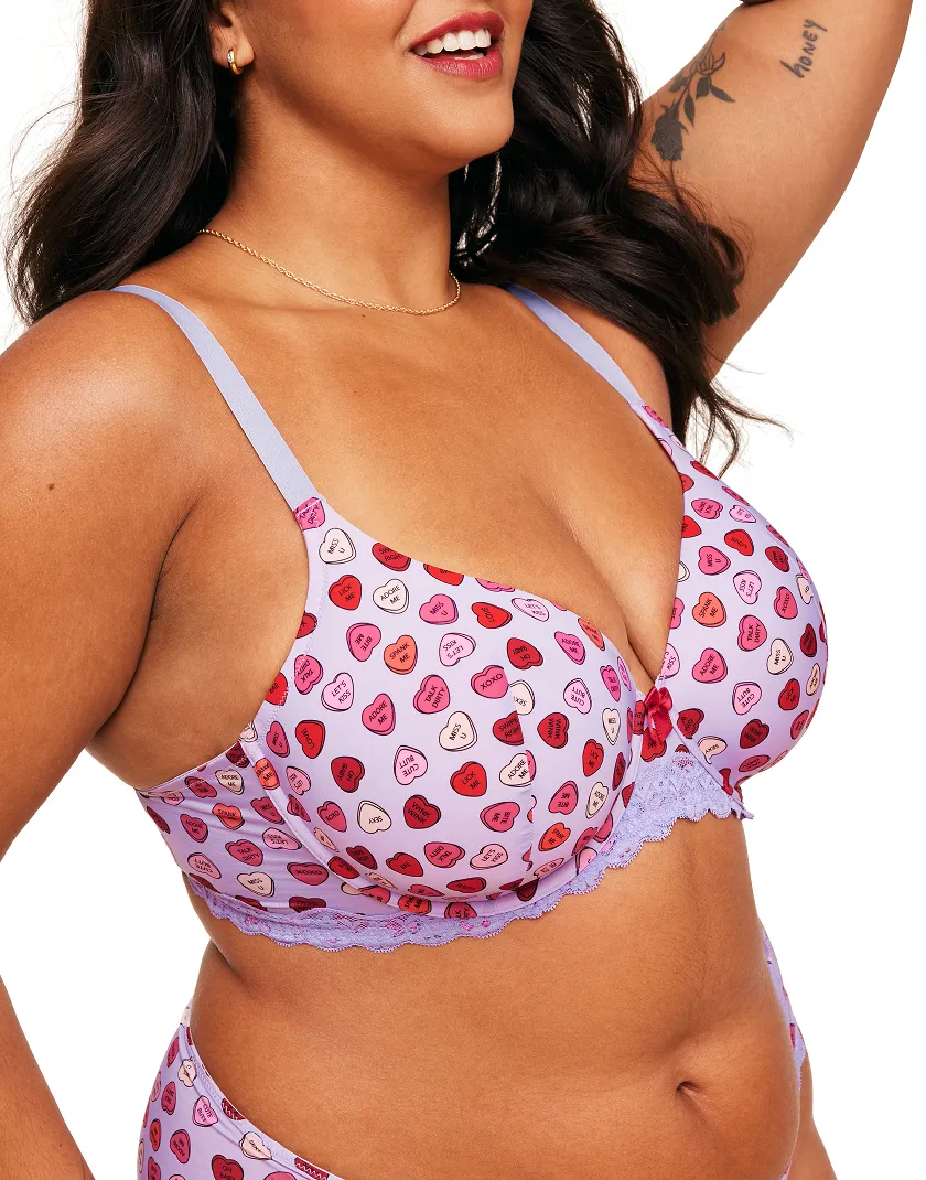Nare Heart Purple 2 Contour bra bundle Model 2