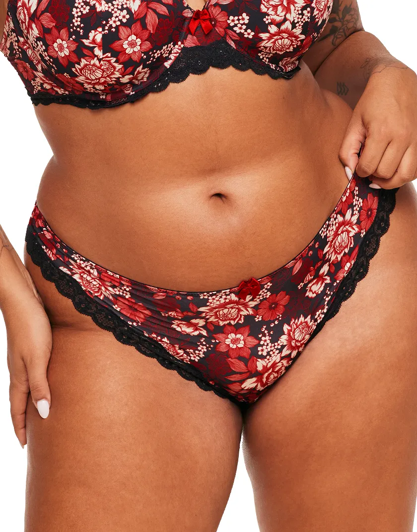 Nare Floral Black 6 Contour bra bundle Model 2