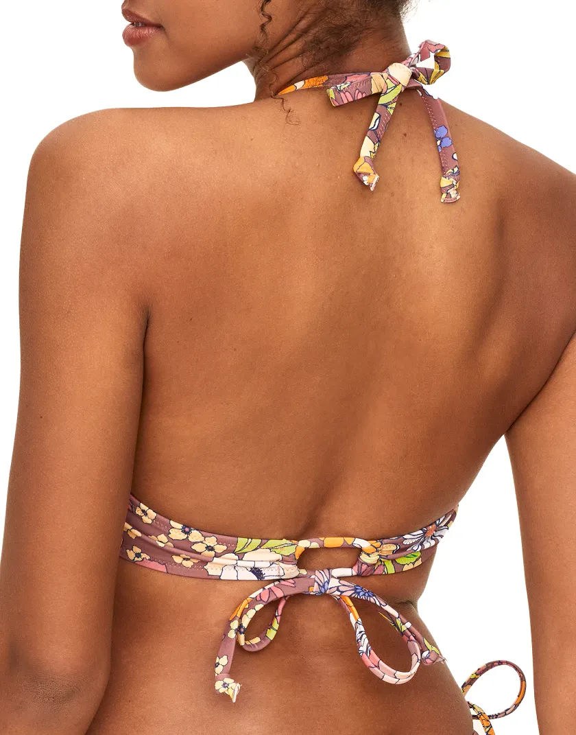 Deandra Floral Brown 2 Push Up swimwear bundle Model 2