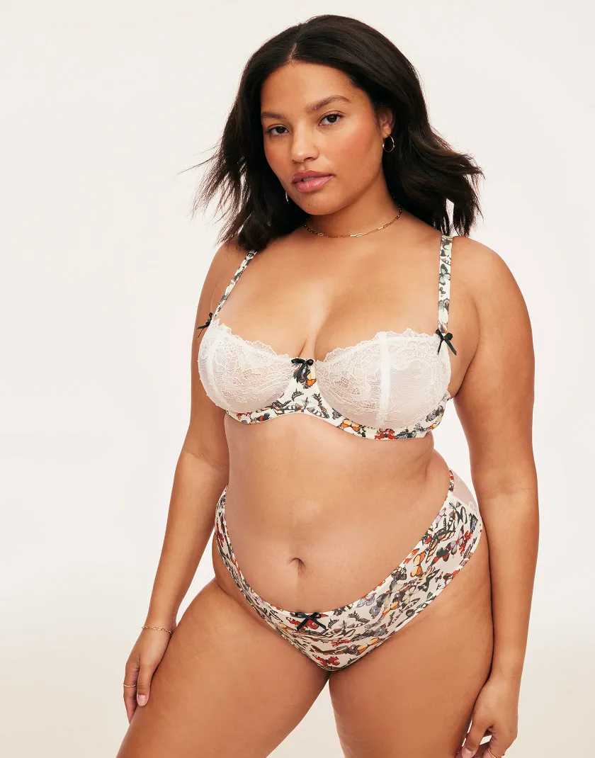 Caen White 2 Unlined bra bundle Model 2