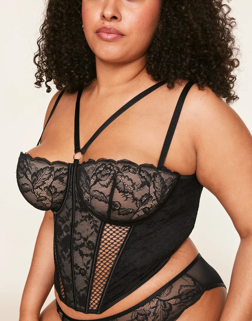 Dominika Black 2 Lined corset bundle Model 6