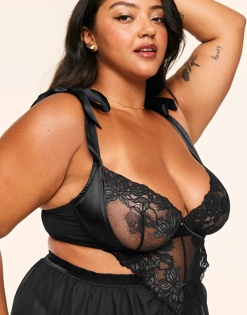 Fantasia Black 2 Unlined lingerie bundle Model 4