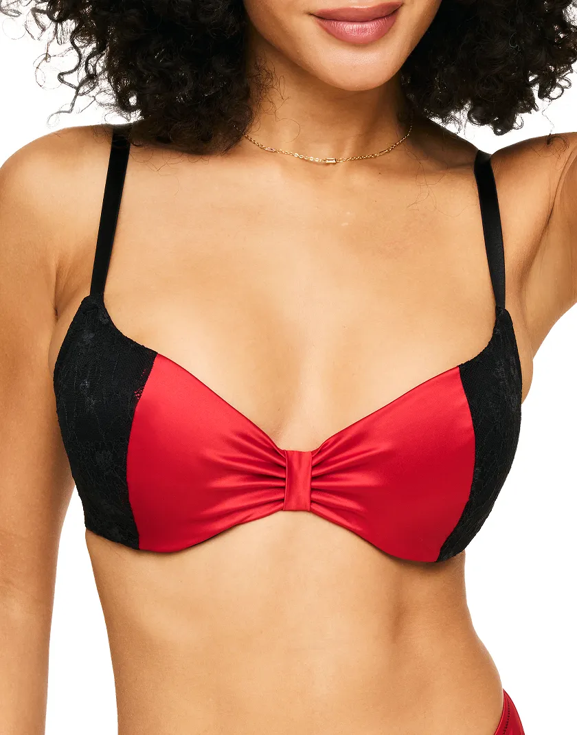 Eira Dark Red 2 Push Up bra bundle Model 1