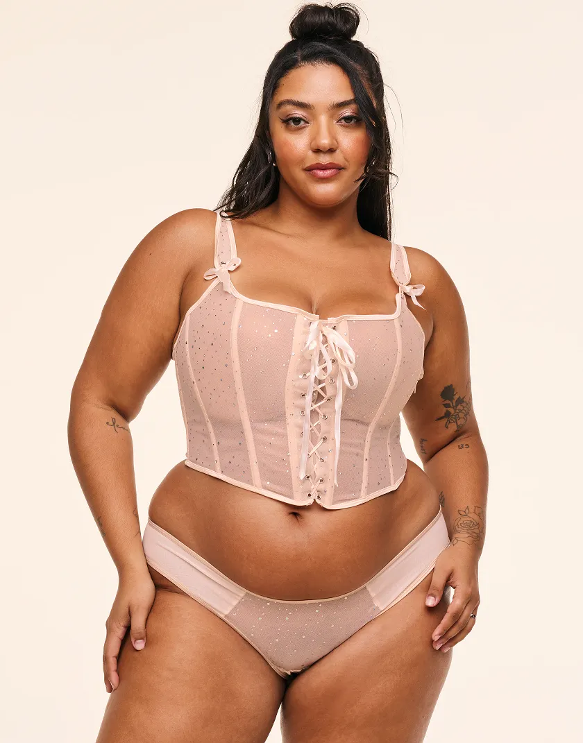 Diamond Light Beige Unlined corset bundle Model 5