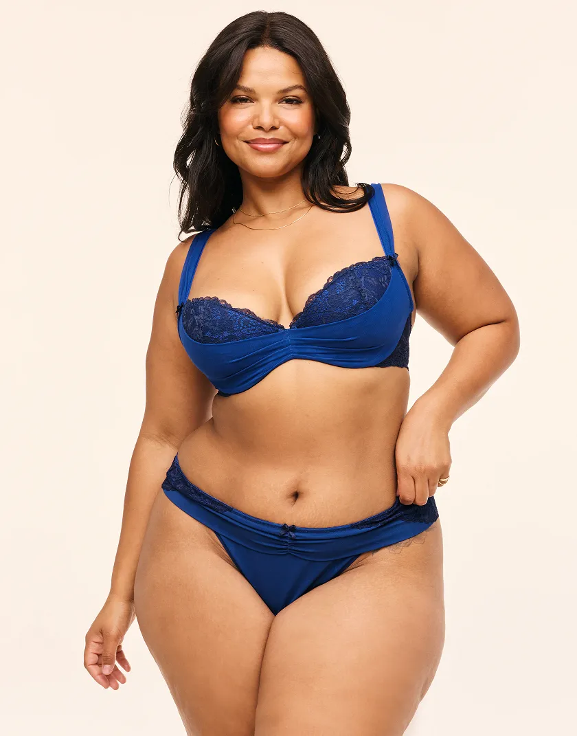 Clairabella Dark Blue 2 Contour bra bundle Model 4