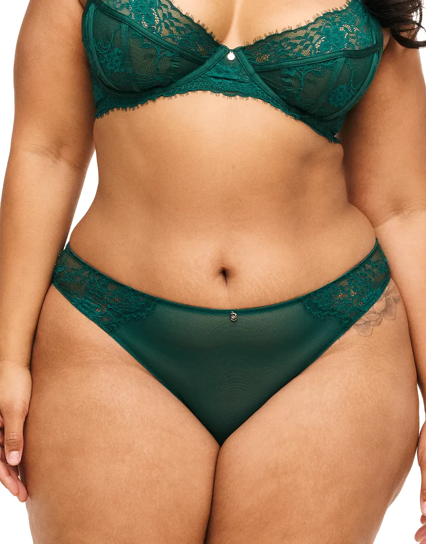 Mandi Cheeky Dark Green panty bundle Model 2