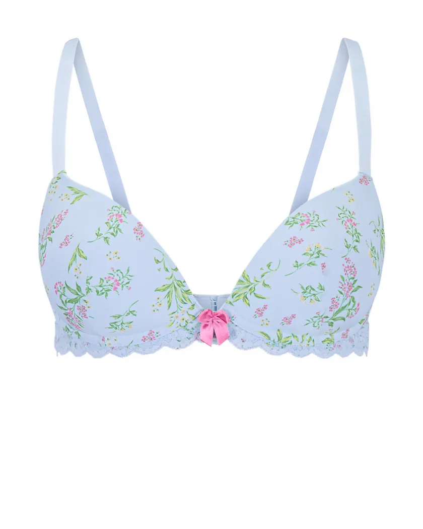Shea Floral Blue 2 Push Up bra bundle Still 3