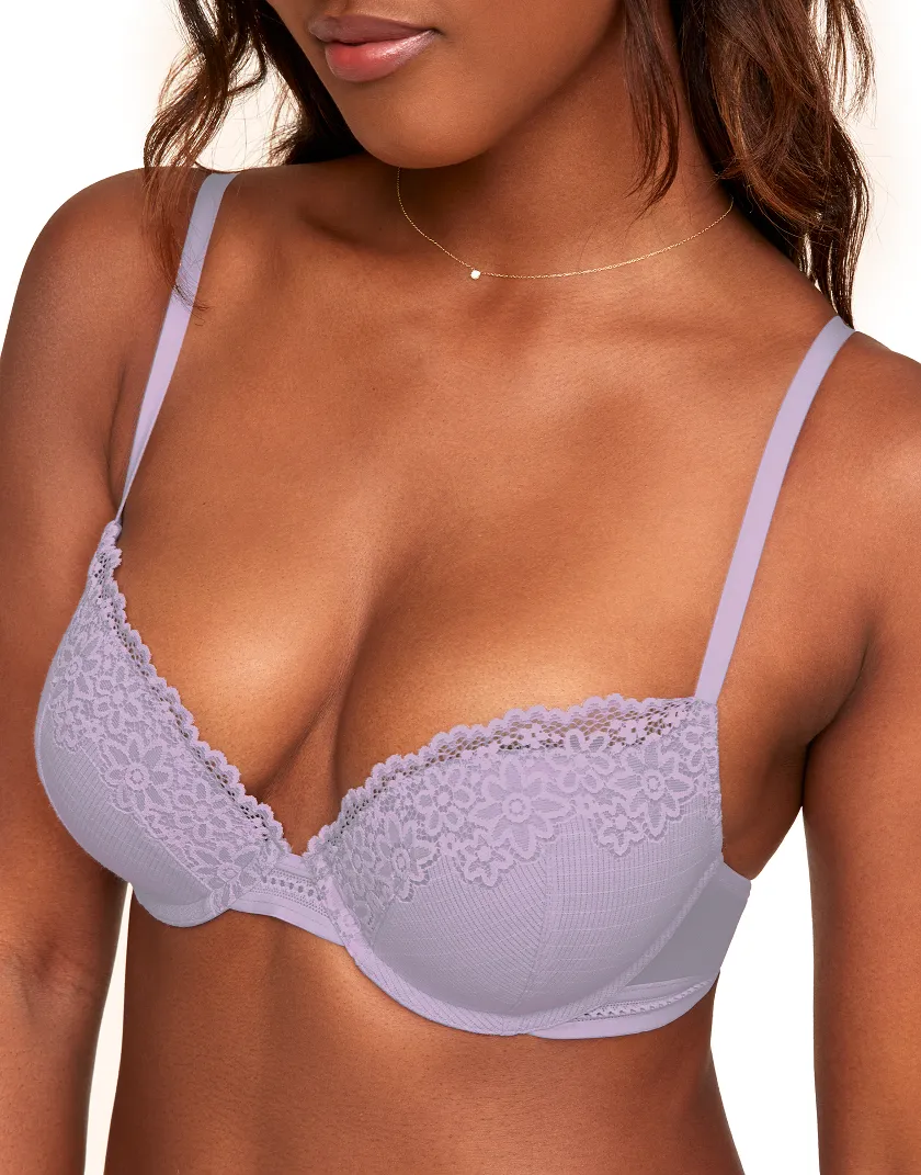 Larina Medium Purple 2 Push Up bra bundle Model 1