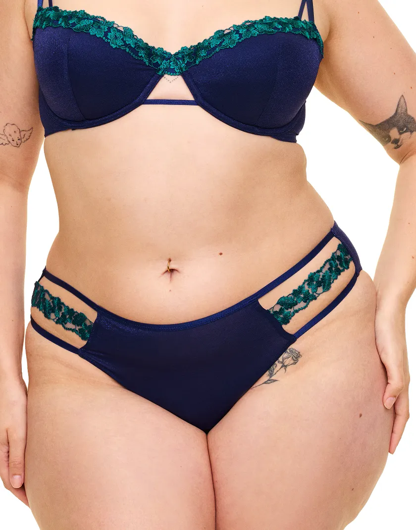Eva Bikini Dark Blue panty bundle Model 4