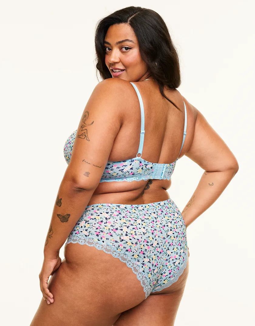 Nare Ditsy Blue 6 Contour bra bundle Model 4