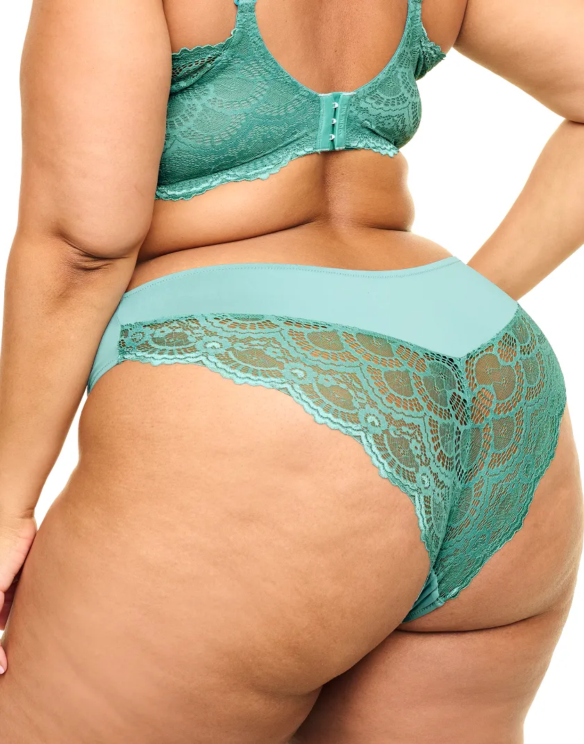 Jainey B1 Medium Green 2 Contour bra bundle Model 9