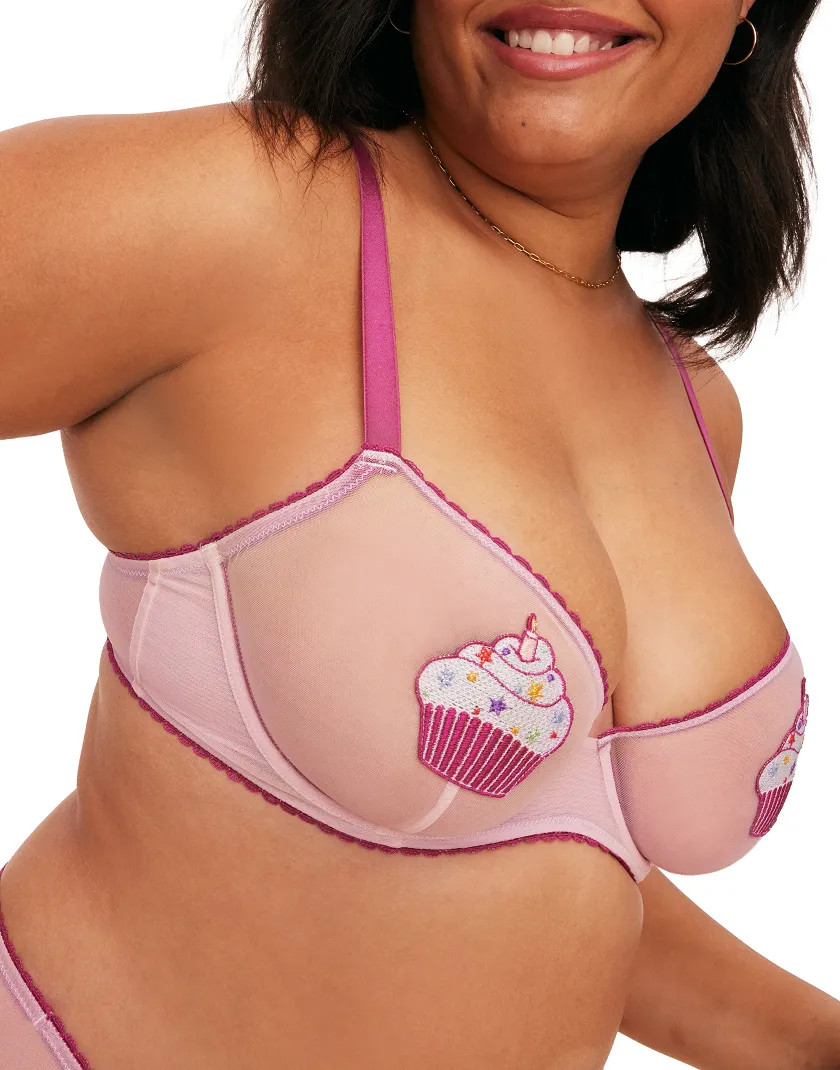 Alyshia Pink 2 Unlined bra bundle Model 2