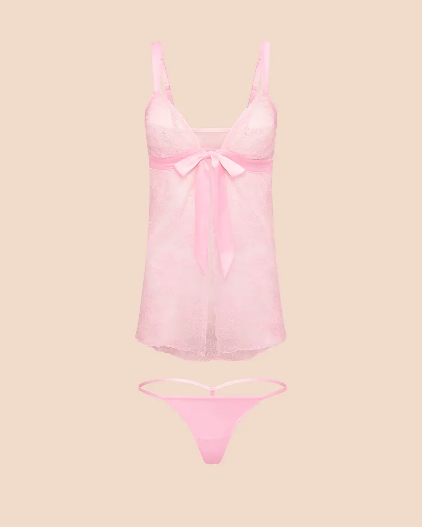 Hillary Light Pink Unlined lingerie bundle Still 3