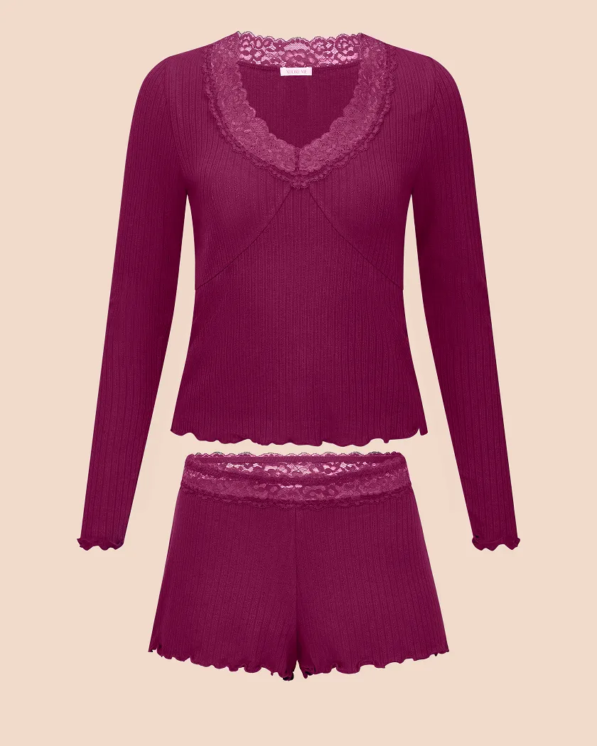 Brooks Dark Purple sleepwear bundle Still 3