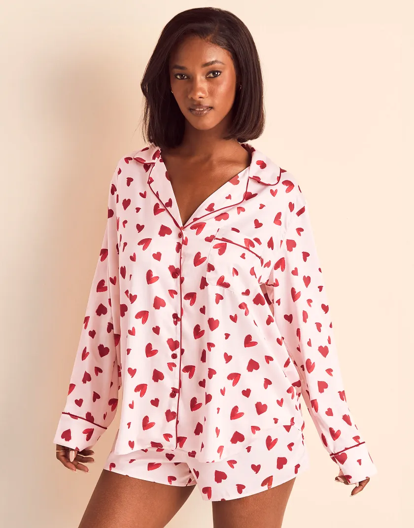 Sammie B1 Heart Pink sleepwear bundle Model 1