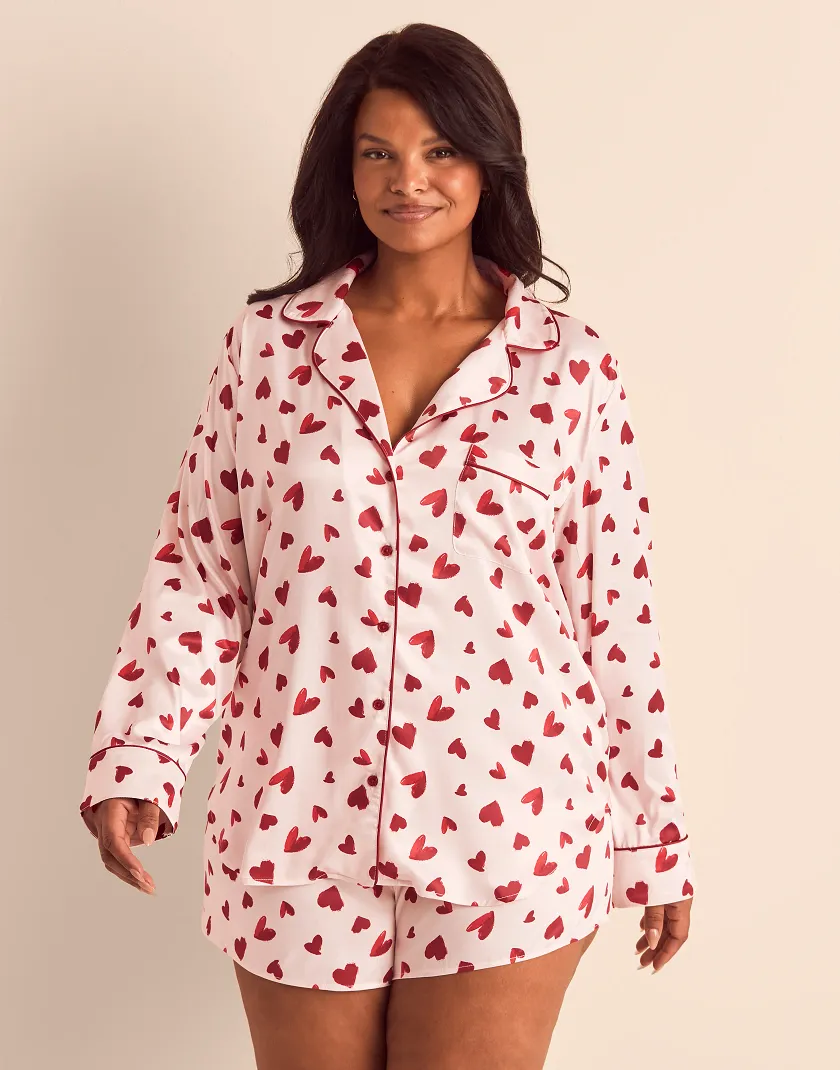 Sammie B1 Heart Pink Plus sleepwear bundle Model 2