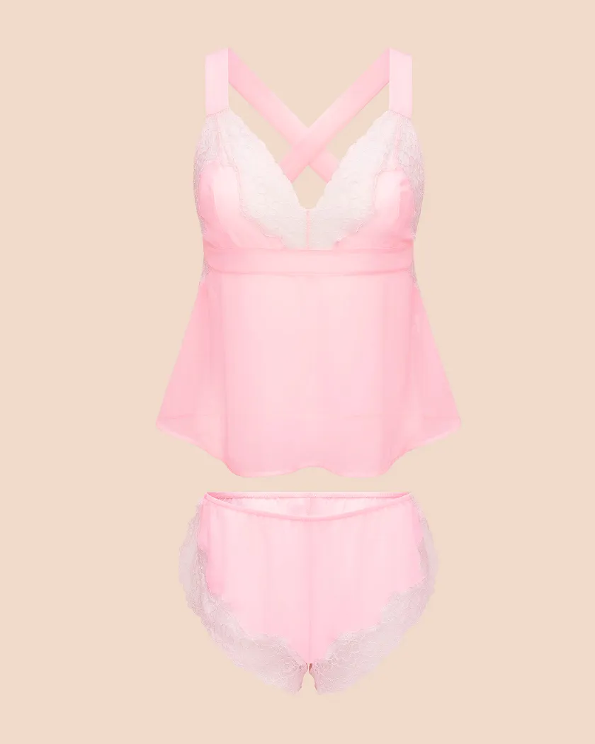 Sabreina Light Pink Unlined lingerie bundle Still 2