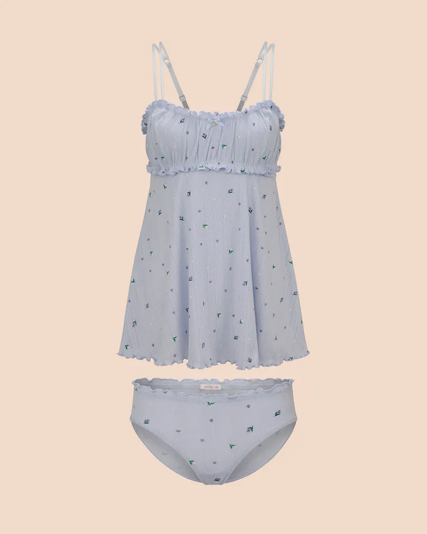 Ophylia B1 Floral Blue sleepwear bundle Still 3