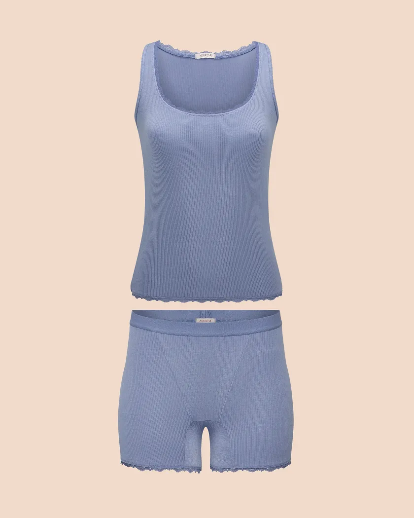 Tayler Medium Blue sleepwear bundle Still 2