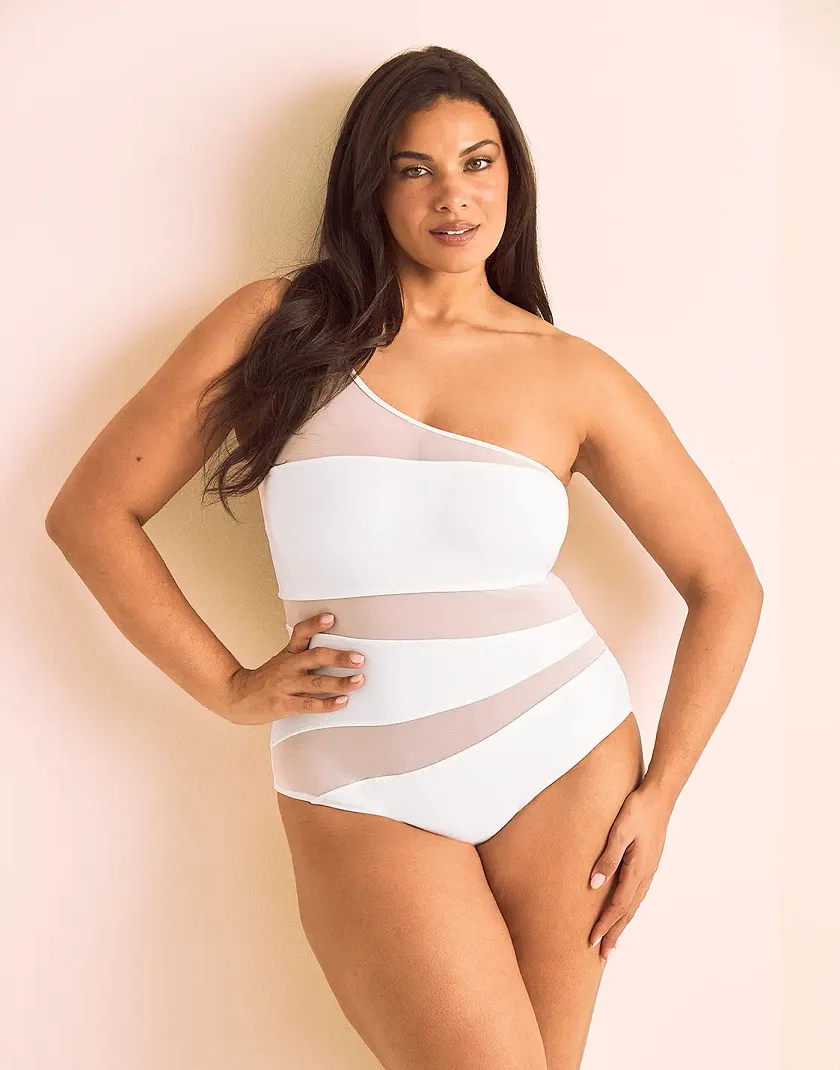 Kimora White Plus Contour swimwear bundle Model 2