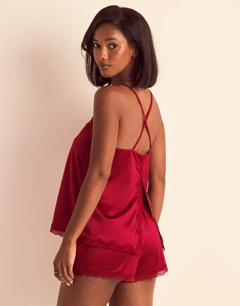 Tiani Dark Red sleepwear bundle Model 6