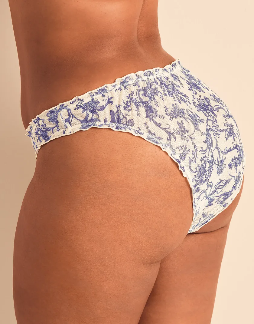 Winette B1 Bikini Novelty Blue Plus panty bundle Model 5