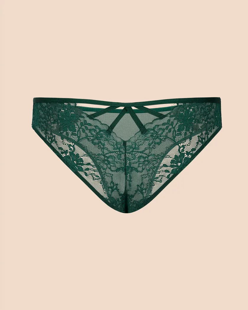 Mandi Cheeky Dark Green panty bundle Still 3