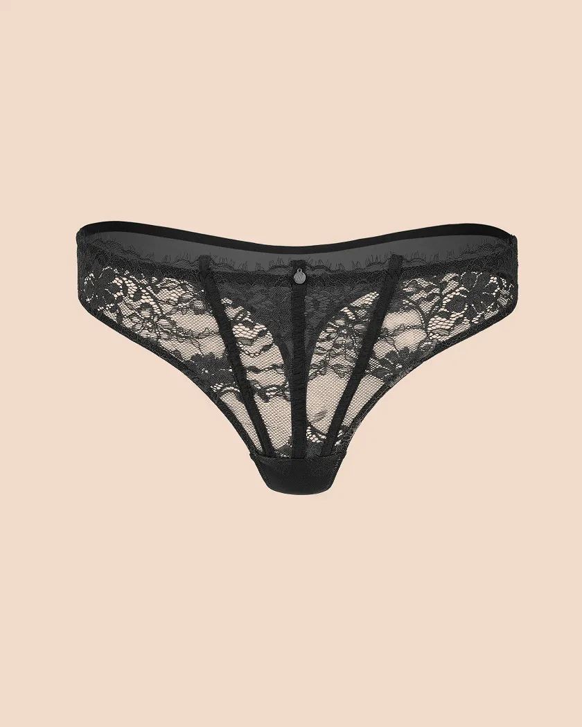 Mandi Thong Black panty bundle Still 1
