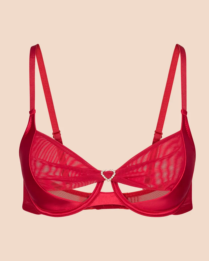 Libi Dark Red 3 Unlined bra bundle Still 3