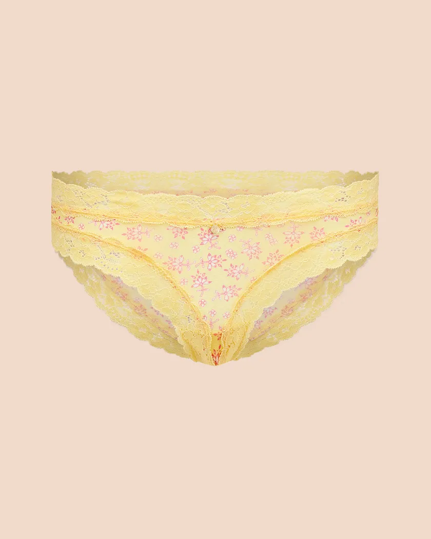Akari Cheeky Ditsy Yellow panty bundle Still 1
