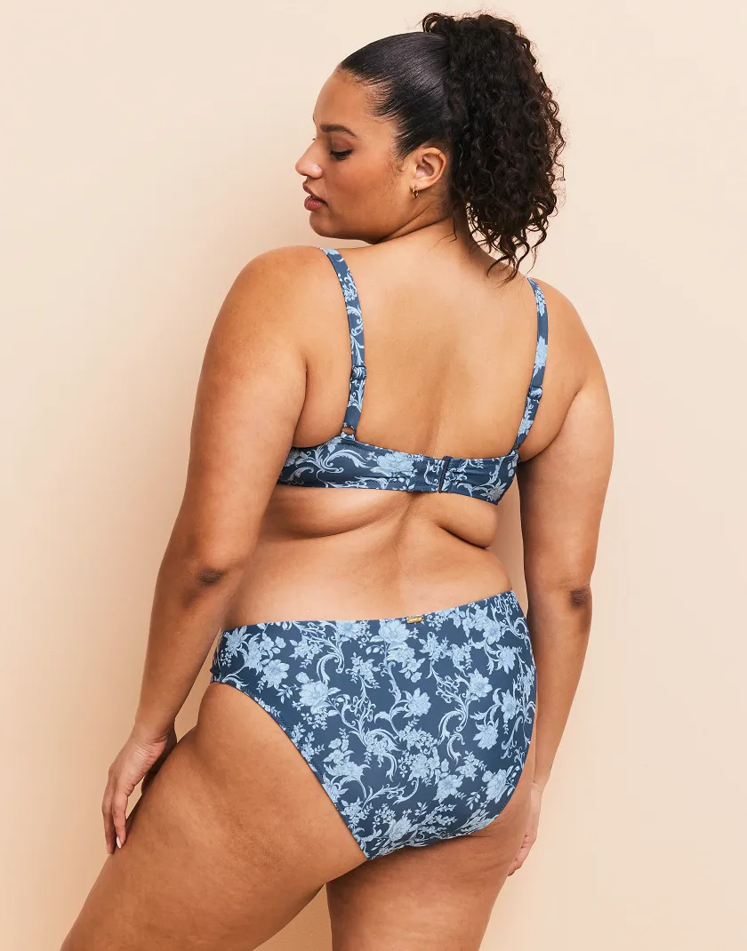 Tricia Floral Blue swimwear bundle Model 6