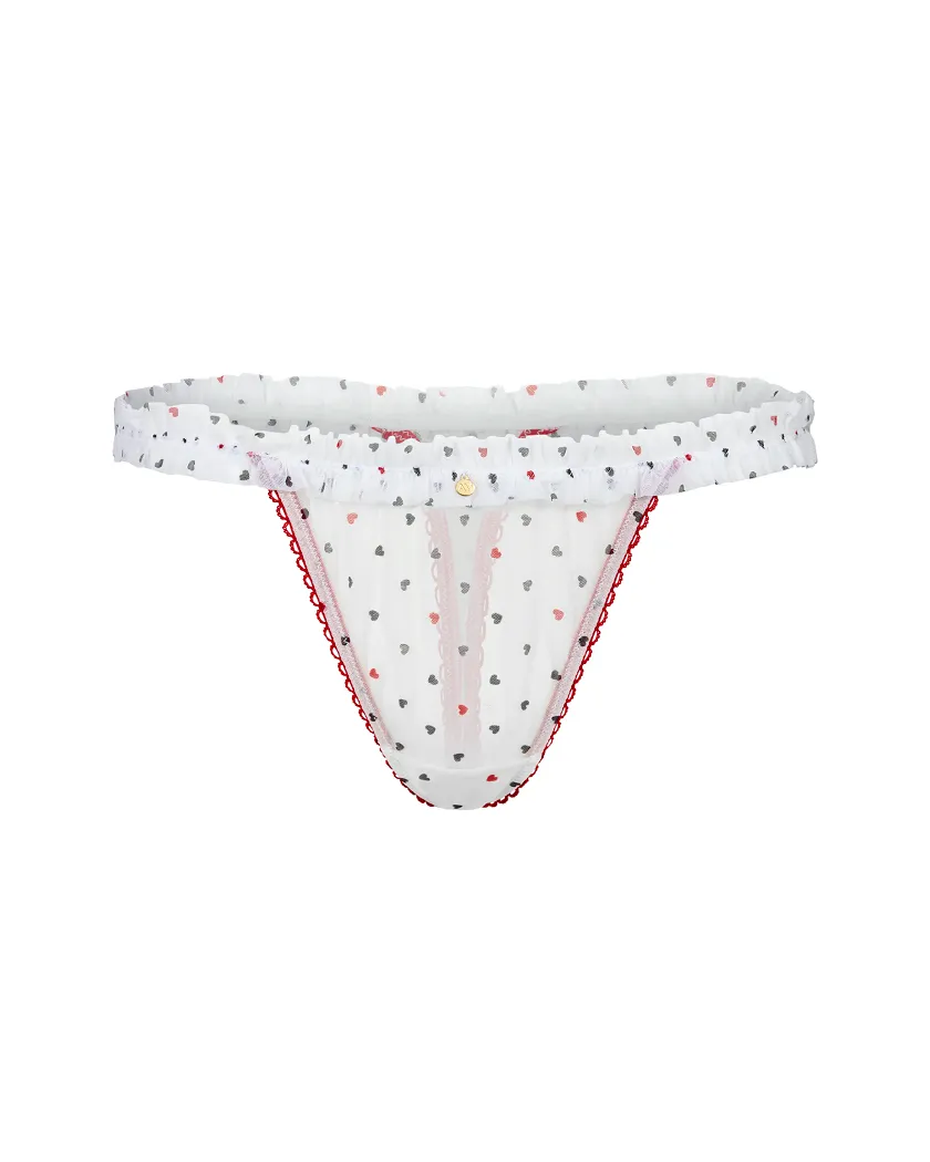 Susie Thong Heart White panty bundle Still 1