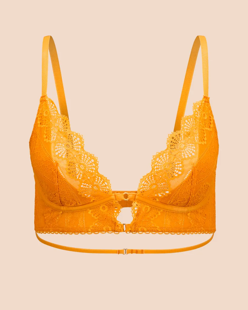 Kinley Medium Orange 2 Unlined bra bundle Still 3