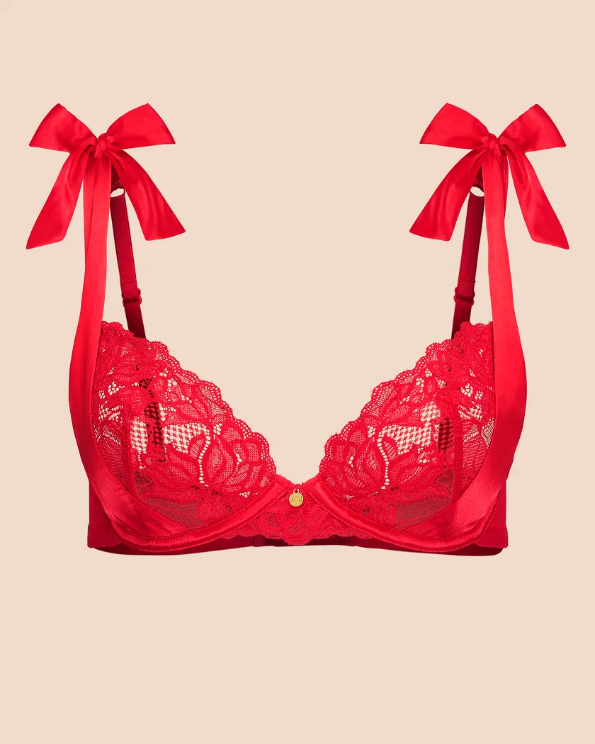 Moxie Dark Red 2 Unlined bra bundle Still 3