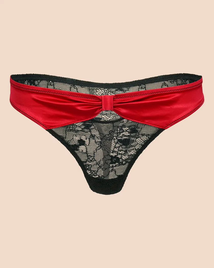 Eira Thong Dark Red panty bundle Still 2