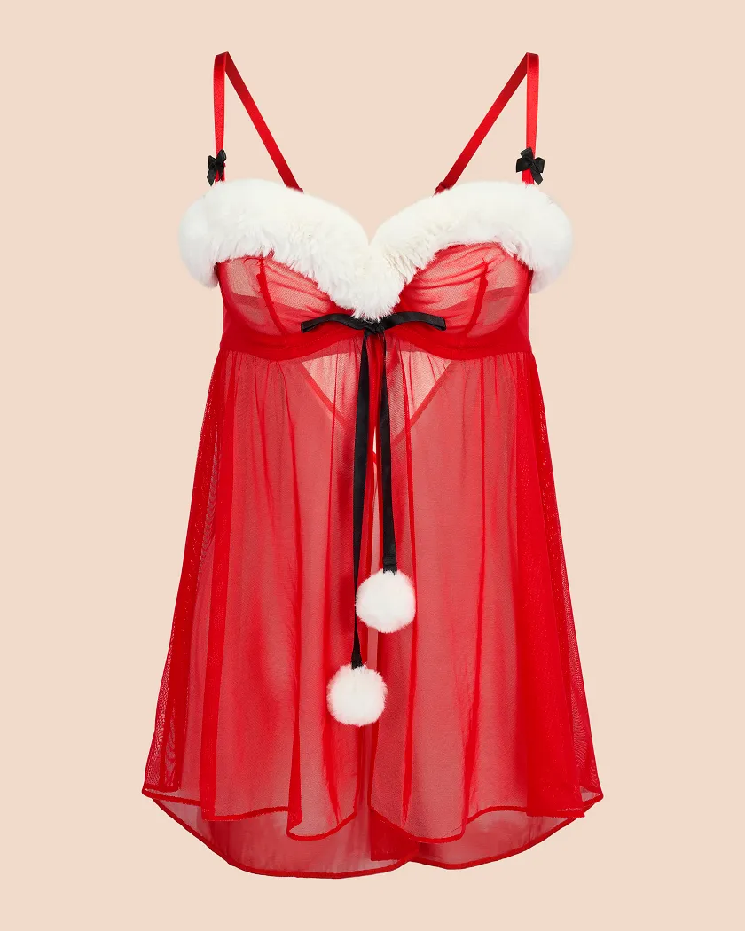 Claussine Dark Red 2 Unlined lingerie bundle Still 3